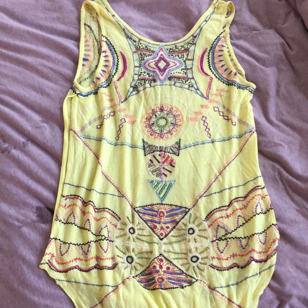 Free people bright beaded top